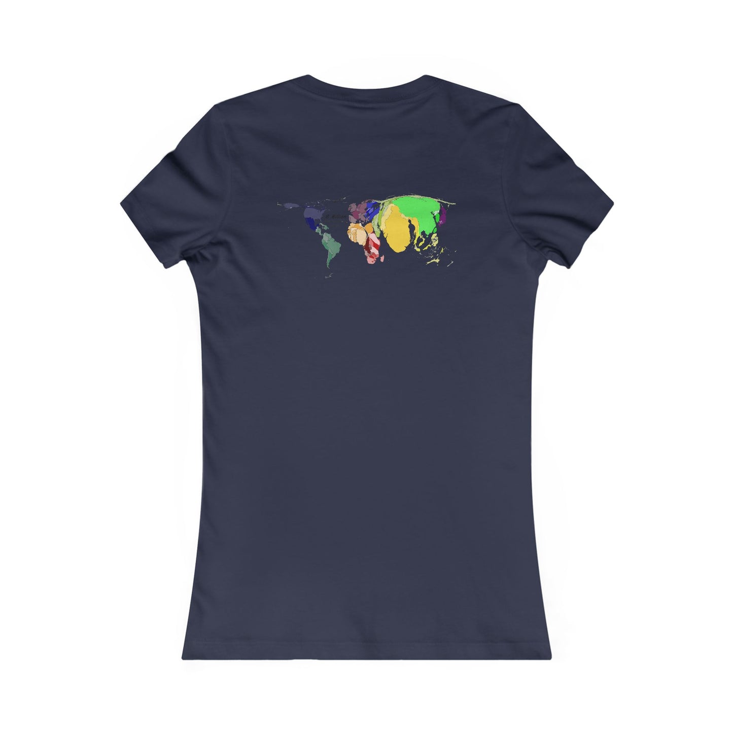 Global density world population (Women - Premium Cotton Tee)