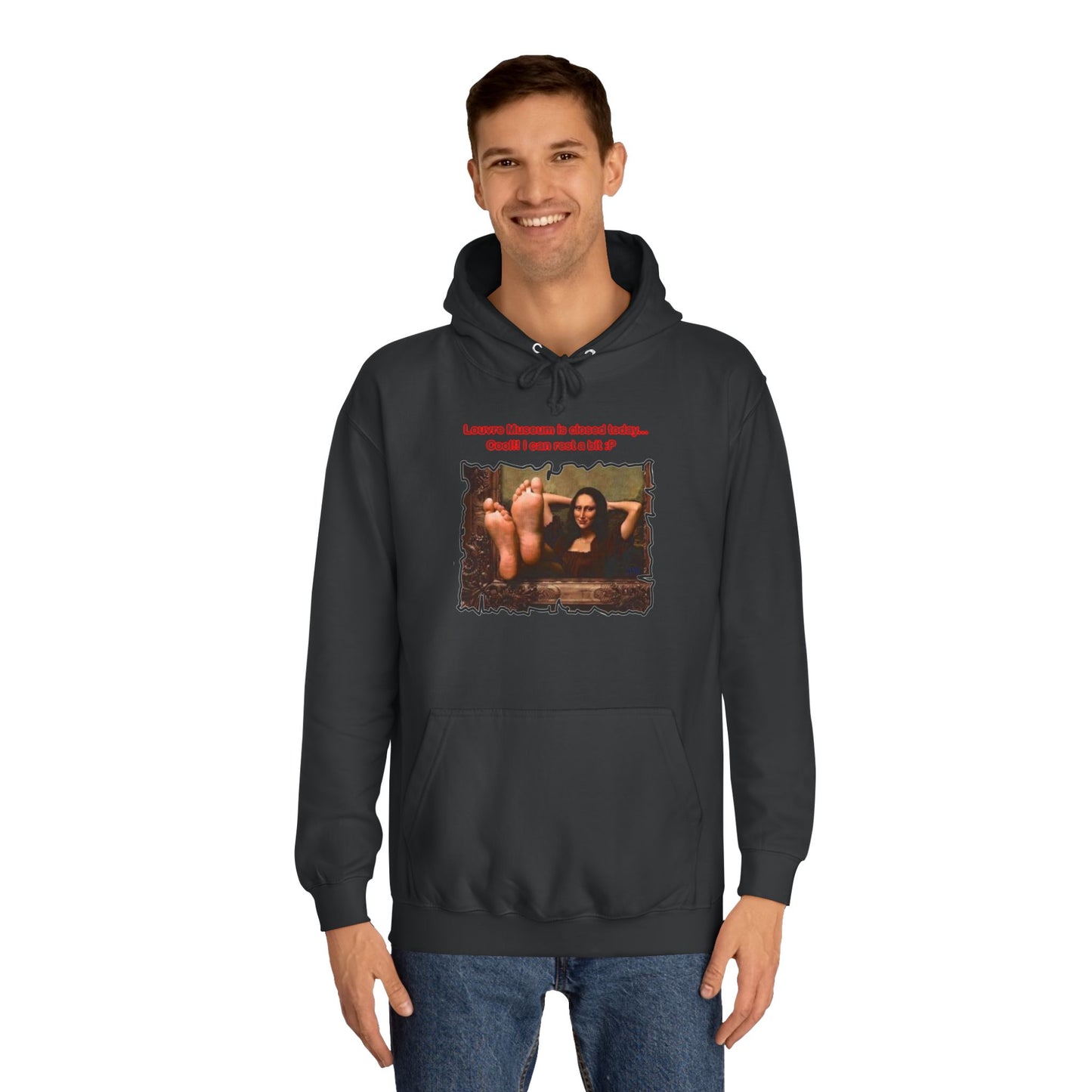 Get Yours Now -- Mischievous Playful Mona Lisa (Hoodie - Cozy and Durable)
