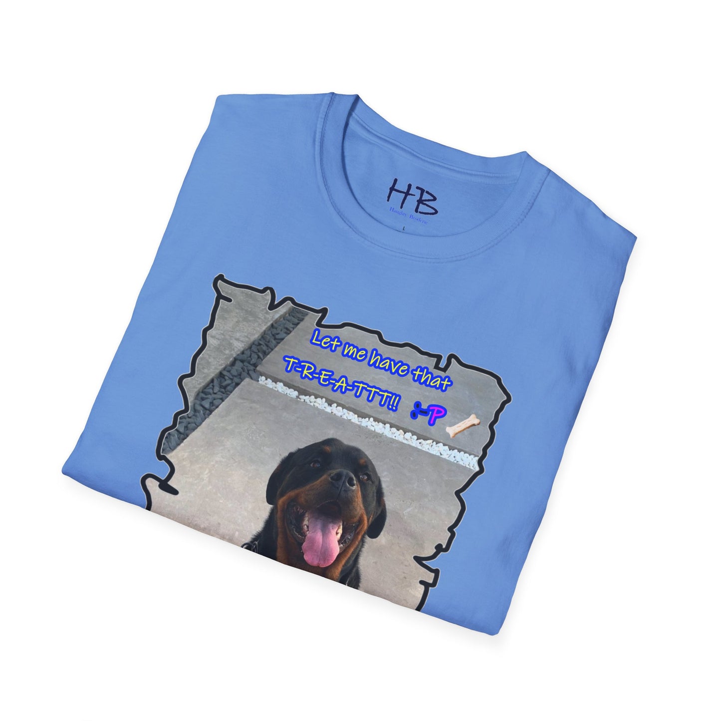 Unleashing Joy: Canine Delights with Rothweiler Luke's Charming Treatful Expression in Focus for a treat