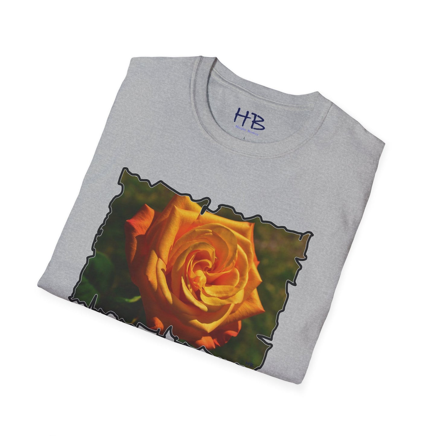 Blossoming Splendor: The Majestic Orange Rose Tee Shirt