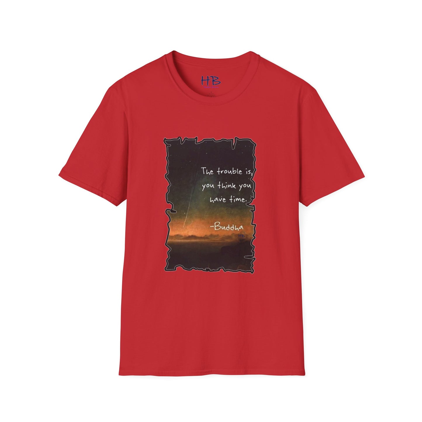 Embrace the Moment: The Time-Conscious Tee Shirt - Buddha
