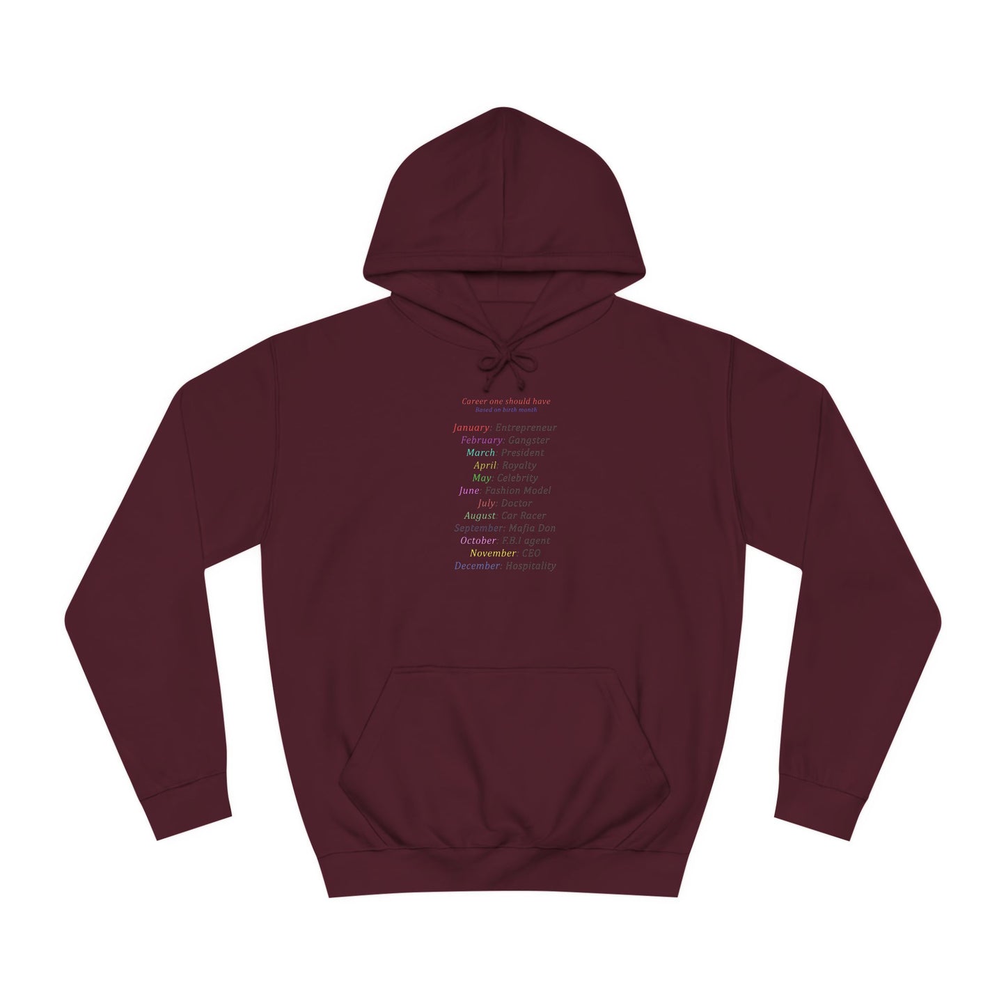 Birth Month Career Pride (Hoodie - Cozy and Durable)