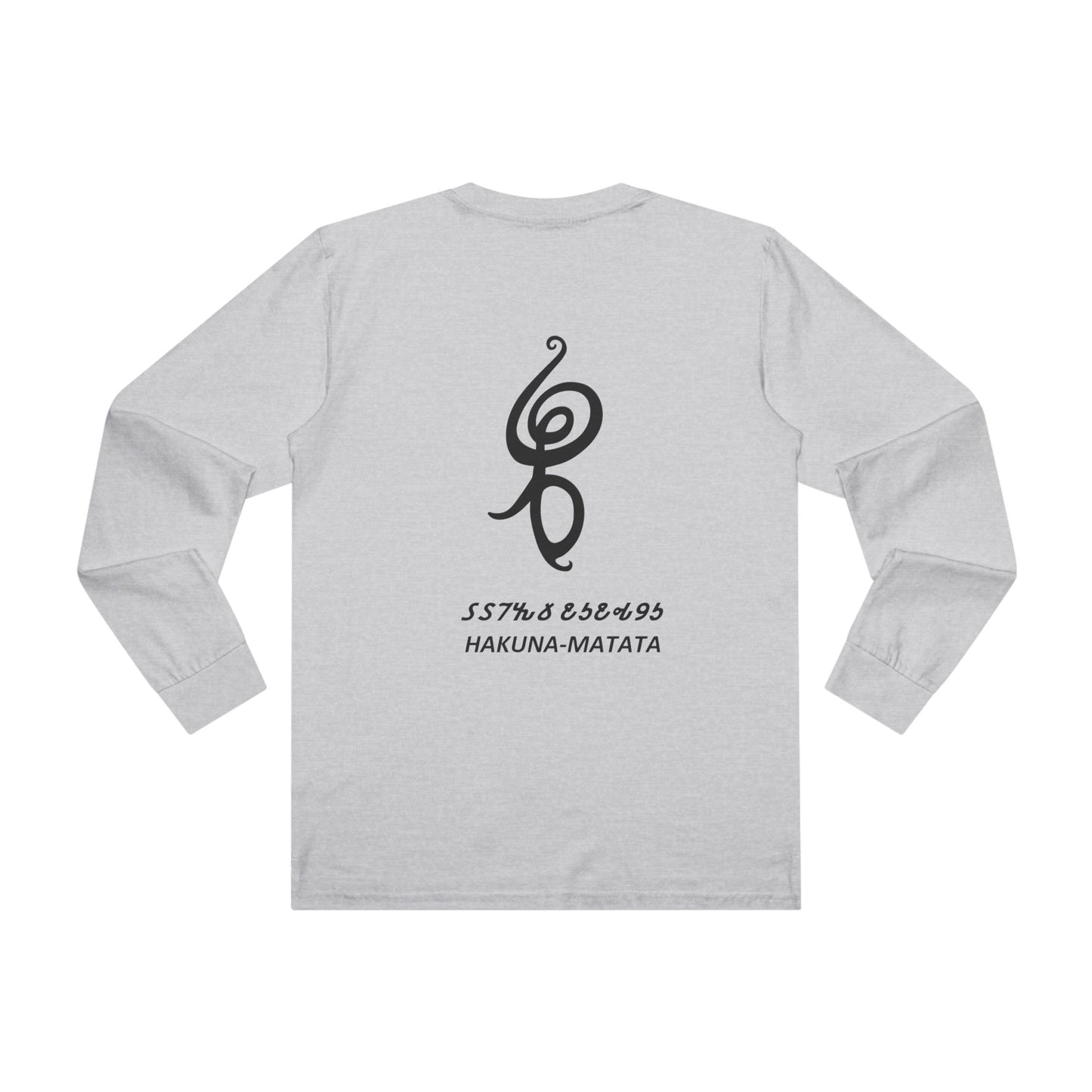 Smile Spark with Hakuna Matata Positivity Patrol Duo (Men's Base Longsleeve Tee - All-Season Wear)