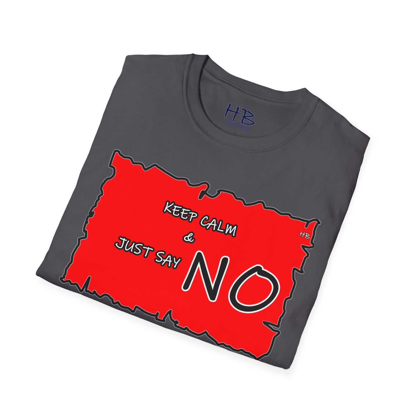The Fearless Bold Red Attire with a Powerful Message; The 'NO' Declaration