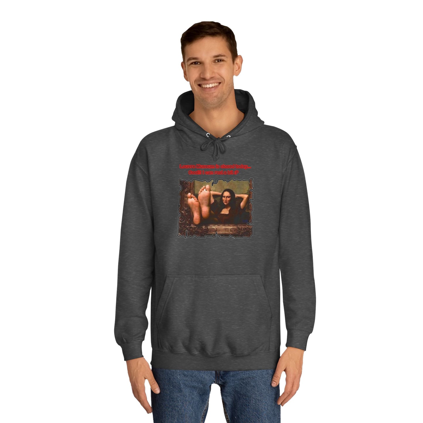 Get Yours Now -- Mischievous Playful Mona Lisa (Hoodie - Cozy and Durable)