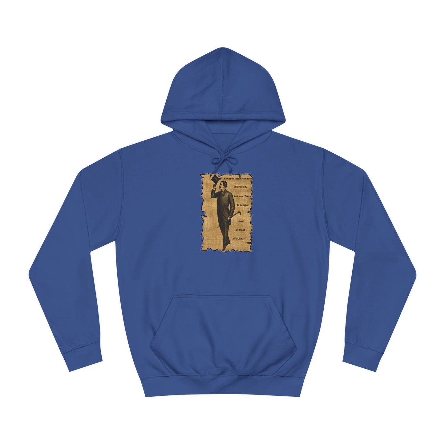 Sophisticated Vintage Silence (Hoodie - Cozy and Durable)