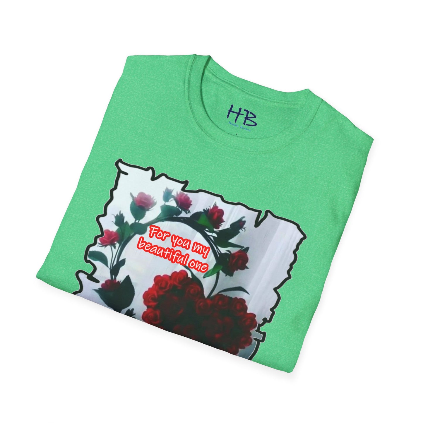 A Botanical Elegance Wearable Ode to Love; A Red Heart Rhapsody Floral Symphony Romantic Reverie