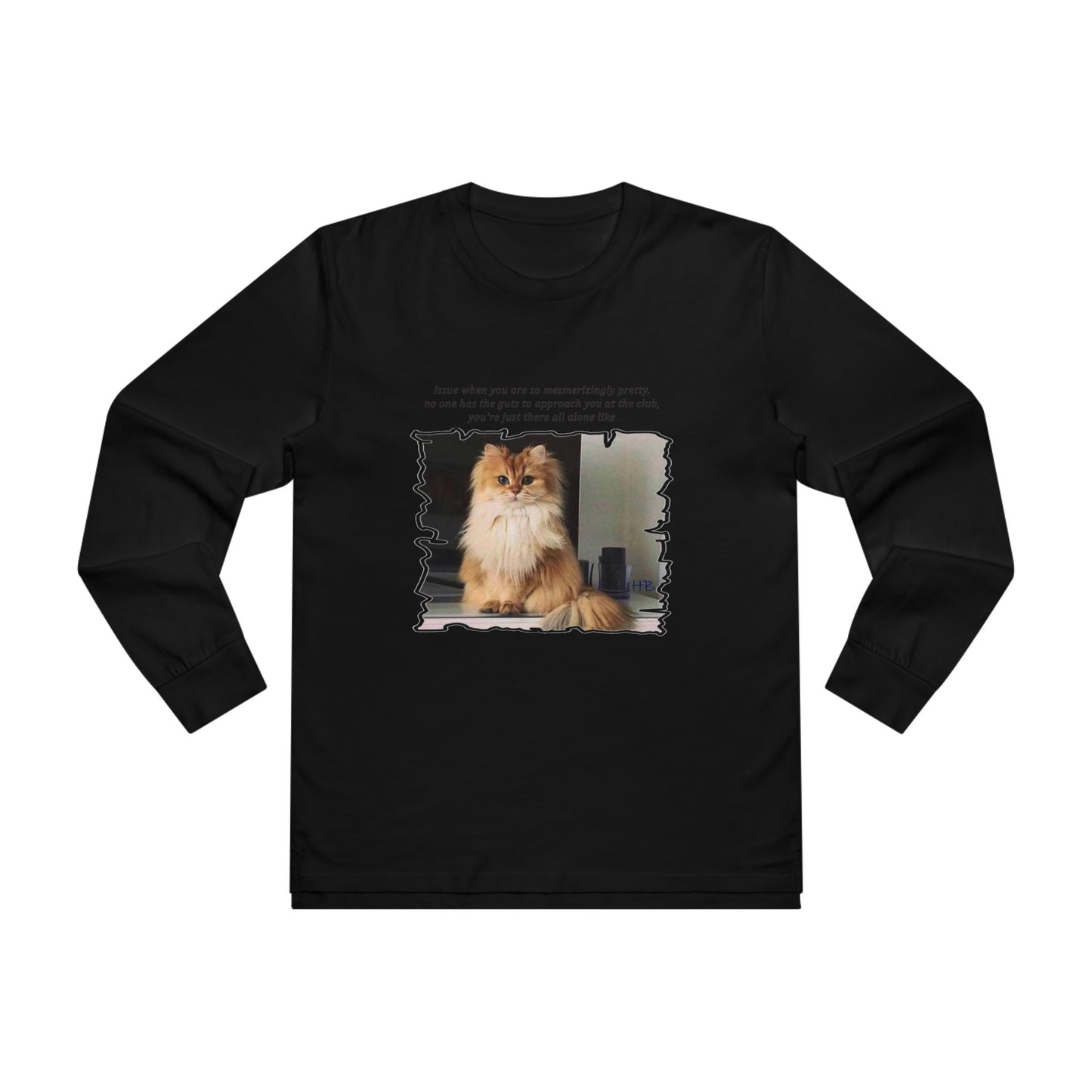 Get Yours Now -- Mesmerizing Lonely Kitty (Men's Base Longsleeve Tee - All-Season Wear)