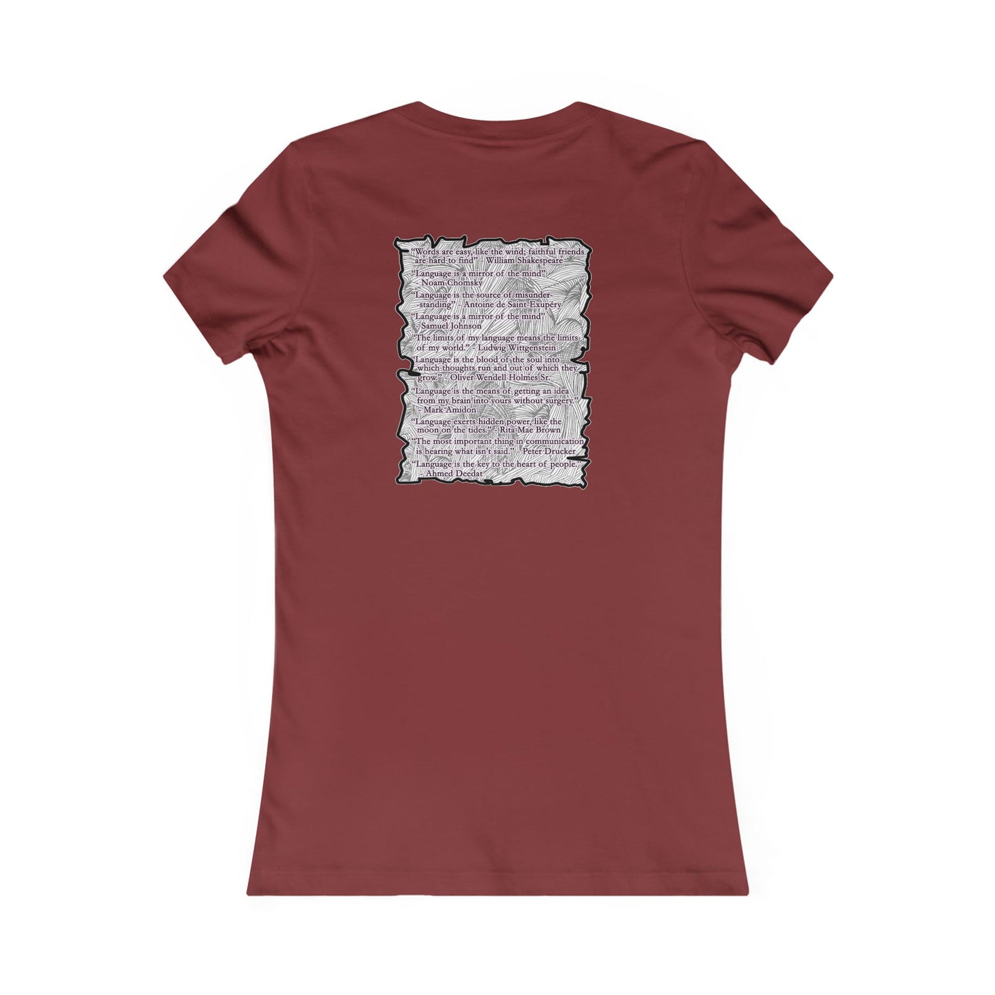 Different words which are spelled out to describe the opposite of it!! (Women - Premium Cotton Tee)
