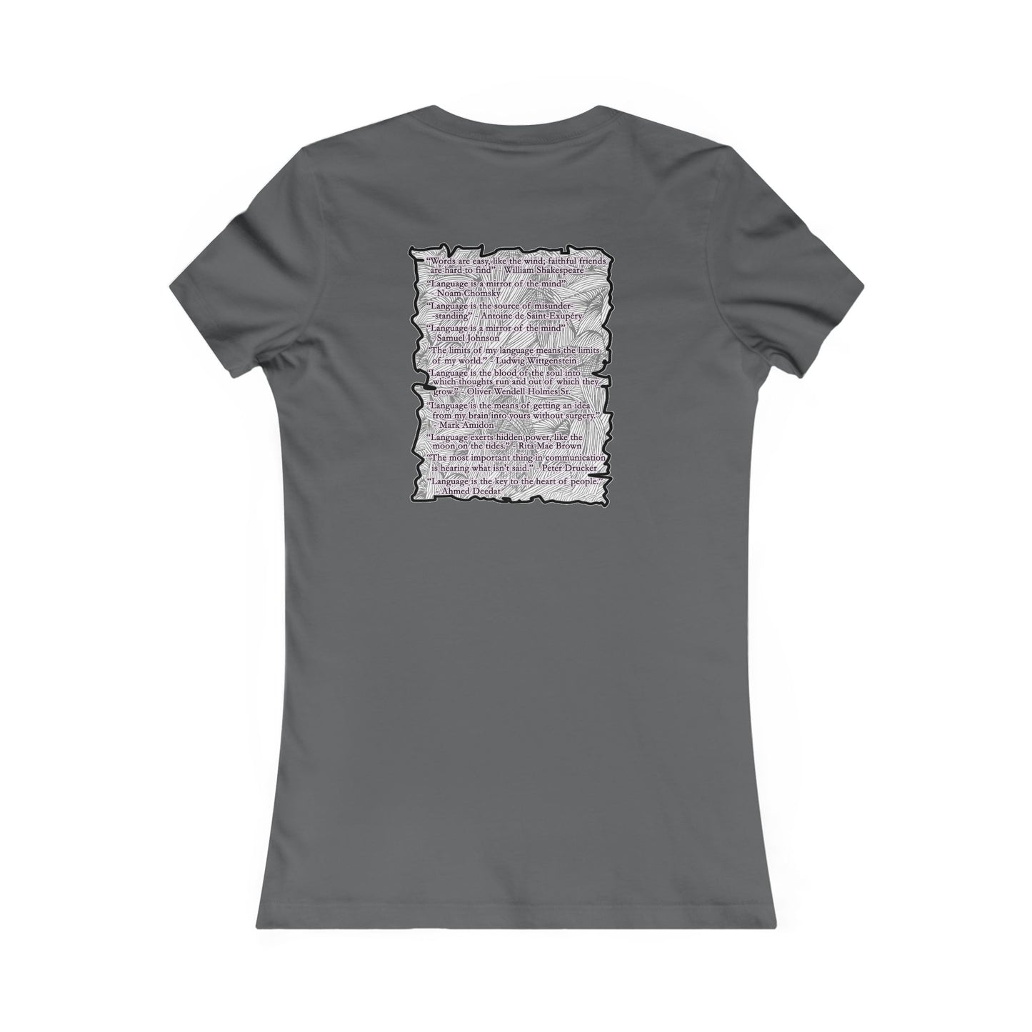 Different words which are spelled out to describe the opposite of it!! (Women - Premium Cotton Tee)