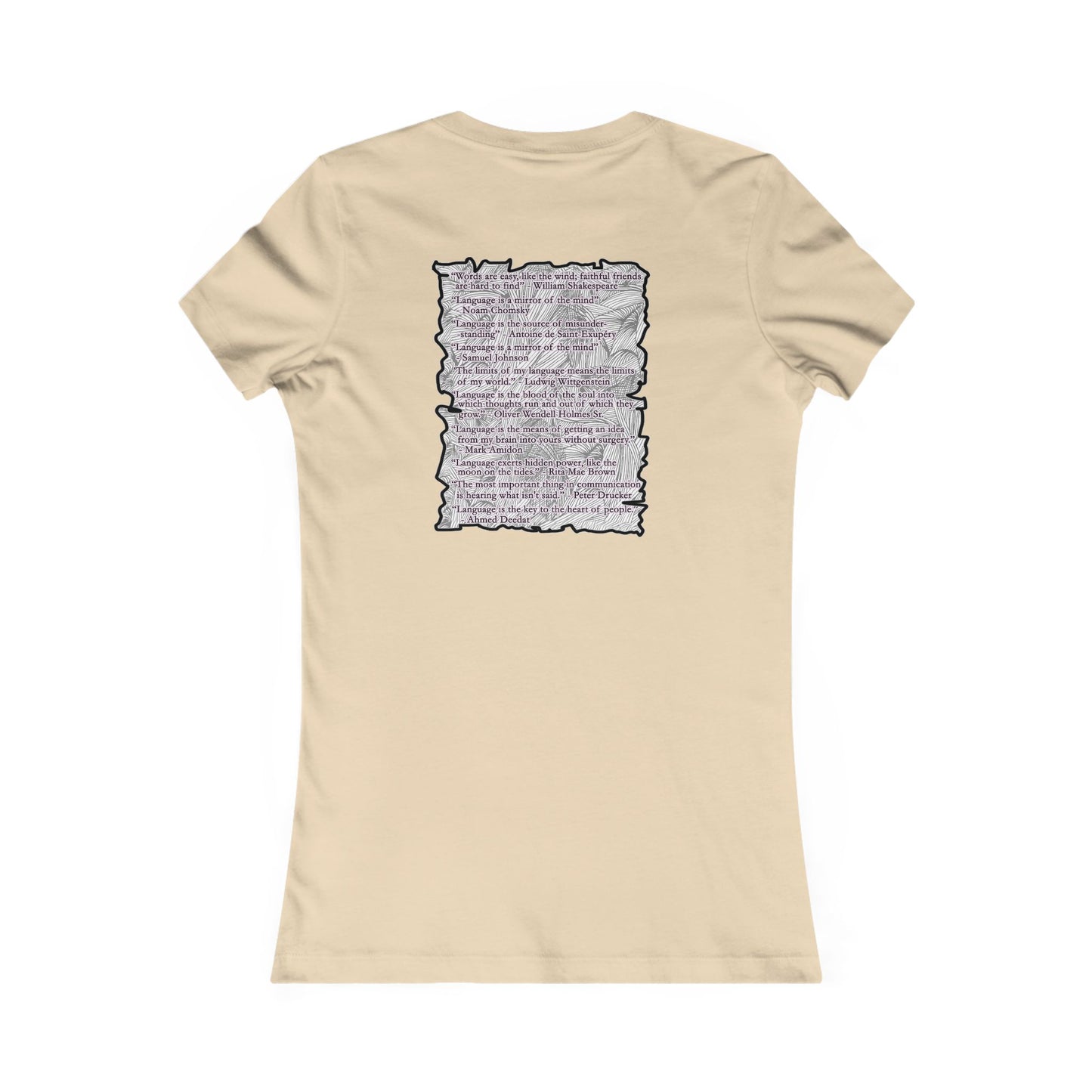 Different words which are spelled out to describe the opposite of it!! (Women - Premium Cotton Tee)