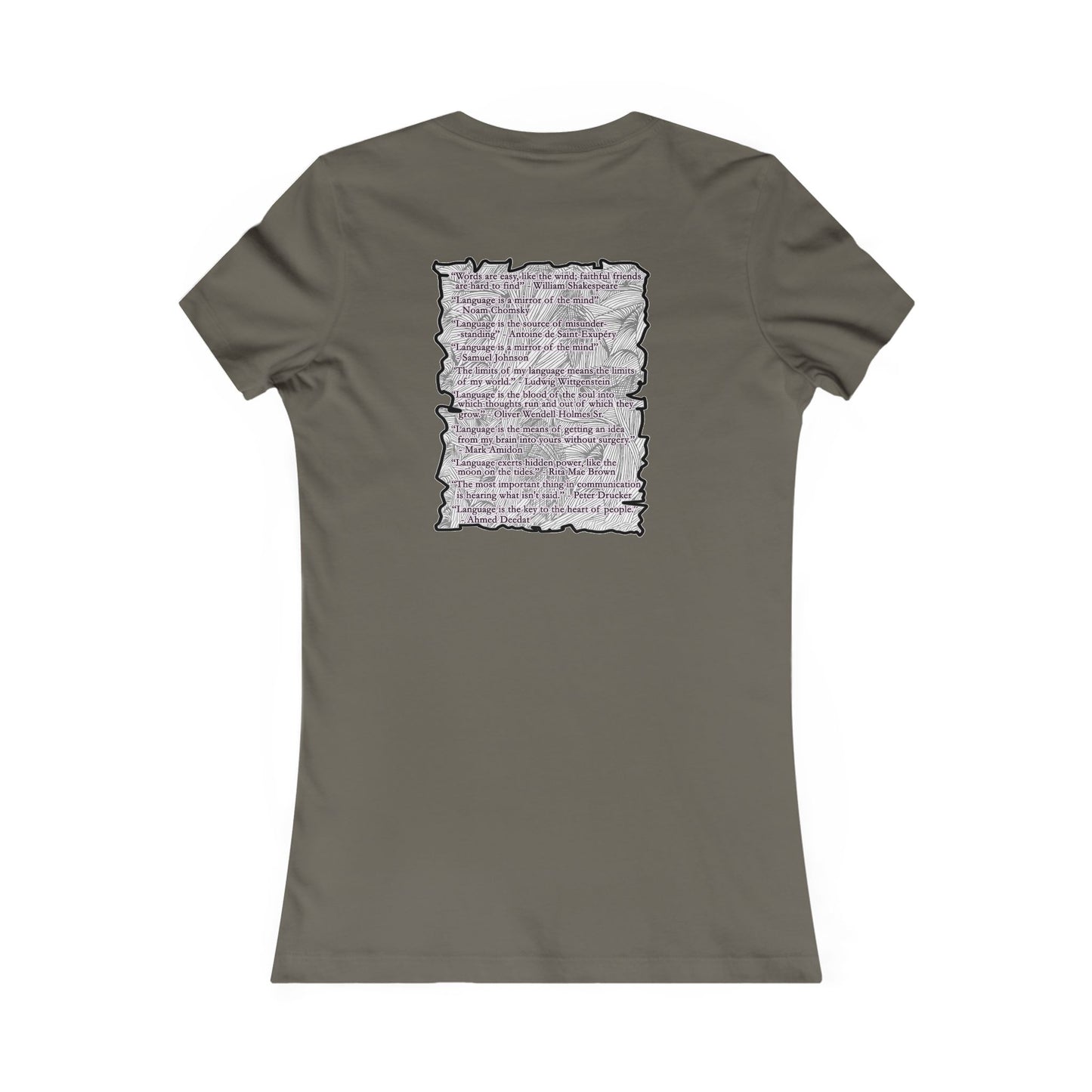 Different words which are spelled out to describe the opposite of it!! (Women - Premium Cotton Tee)