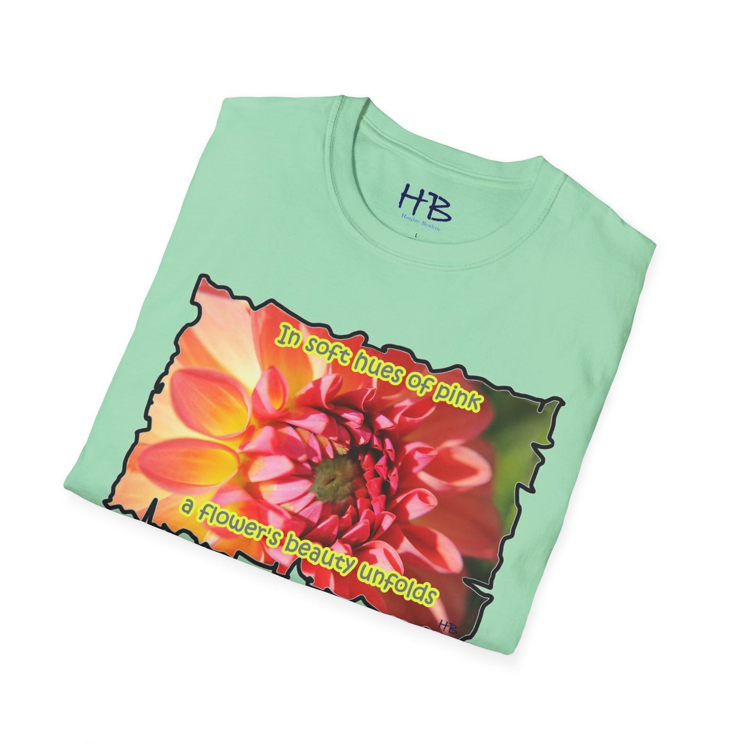 Experience the gentle allure as a pink flower gracefully reveals its exquisite beauty in soft shades of pink