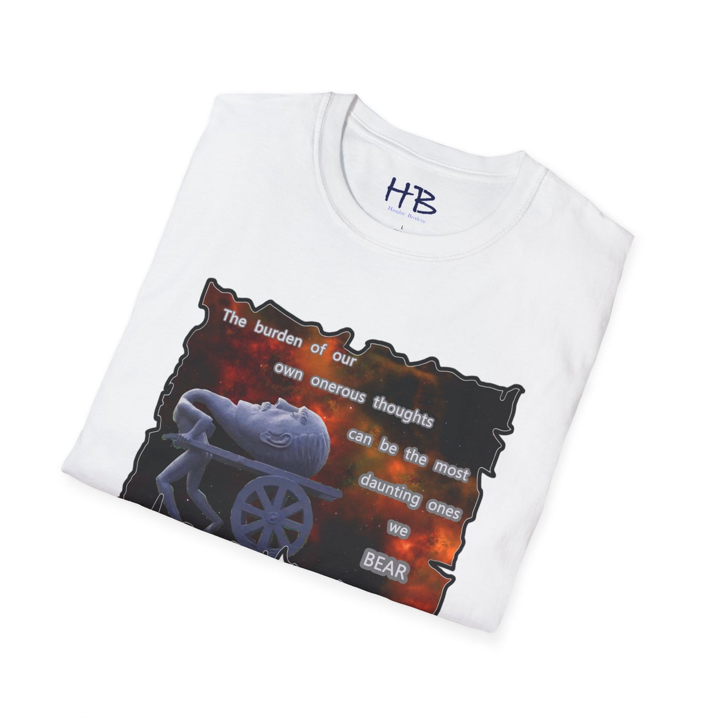 Own onerous thoughts to bear