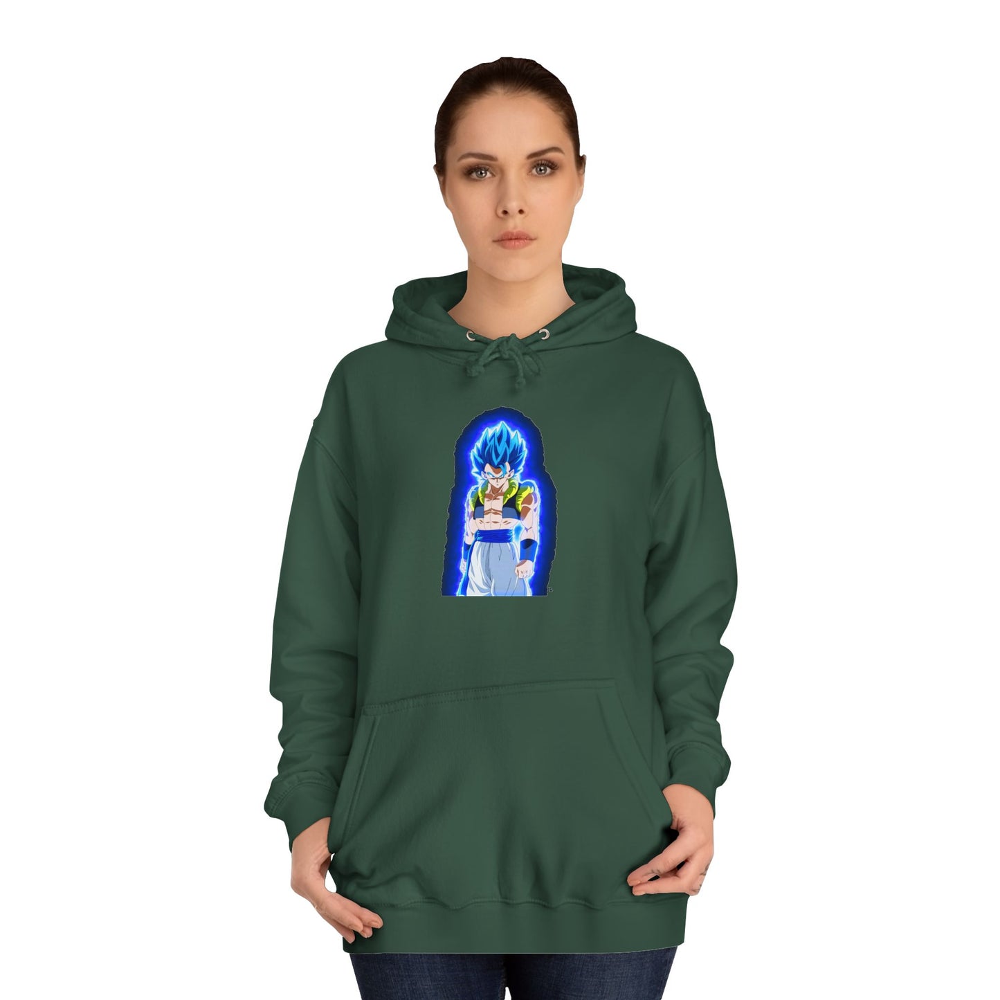 Superhero in Blue in max level (Hoodie - Cozy and Durable)