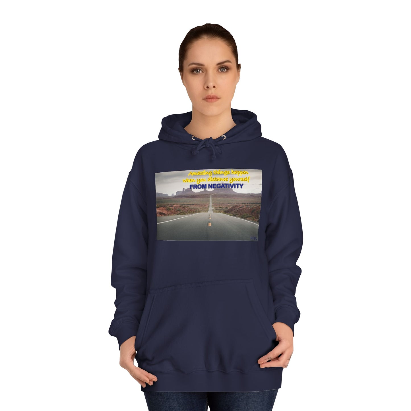 Amazing Things Happen when Distancing from Negativity (Hoodie - Cozy and Durable)