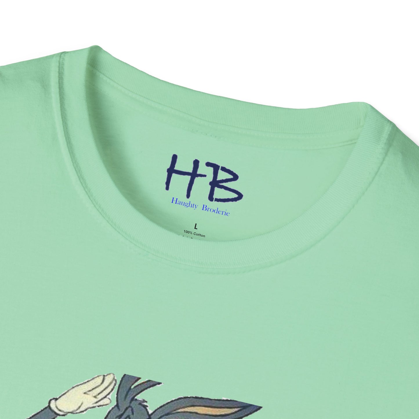 Bugs being playful with his bunny lady