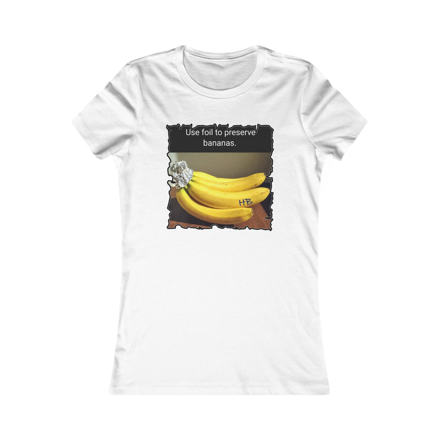 Use foil to preserve a banana (Women - Premium Cotton Tee)