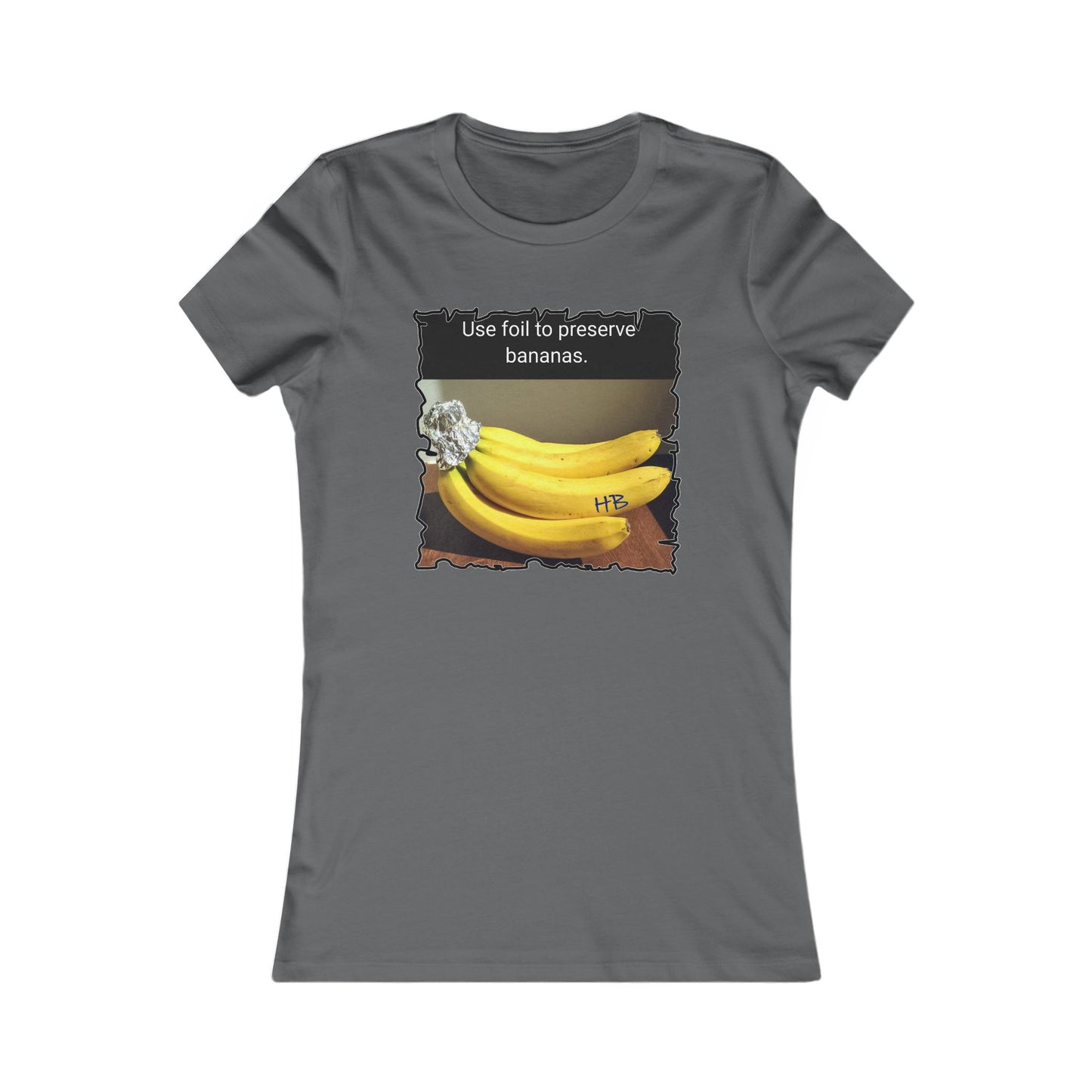 Use foil to preserve a banana (Women - Premium Cotton Tee)