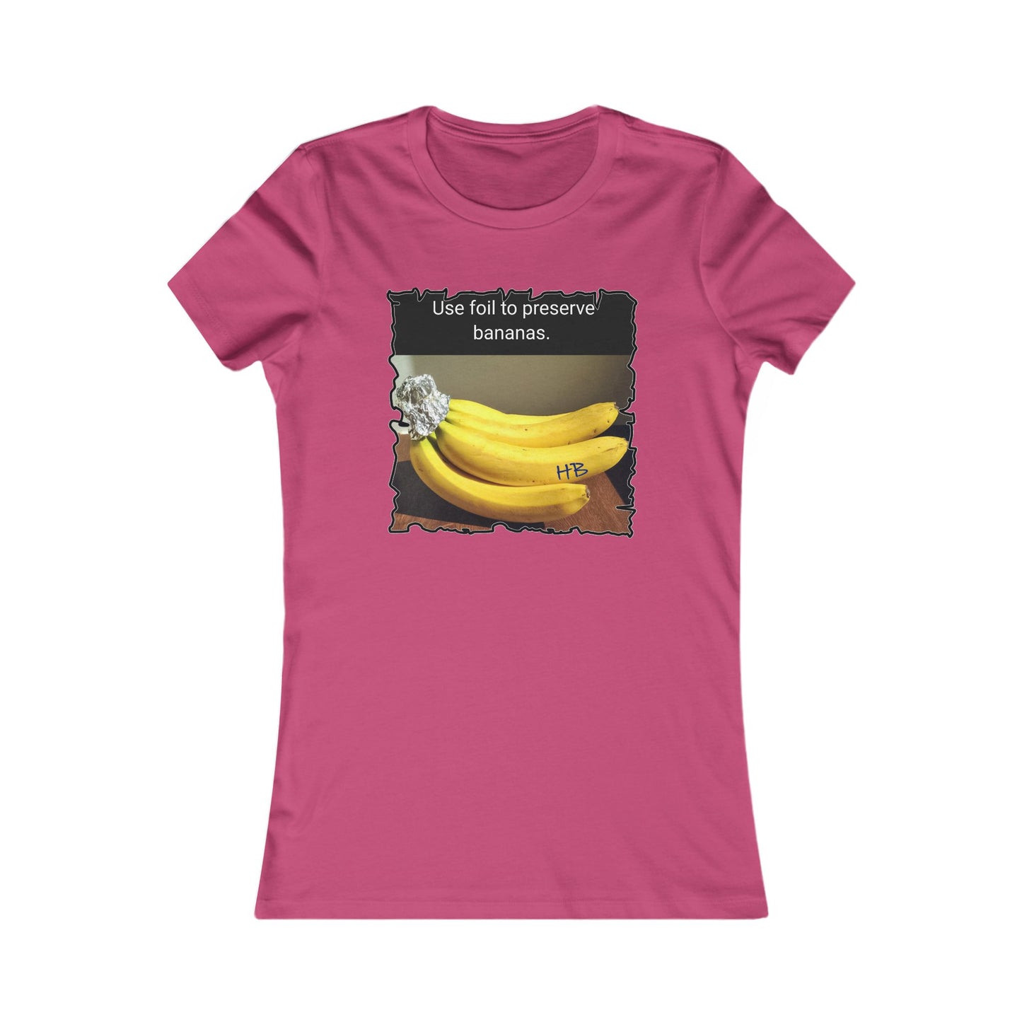 Use foil to preserve a banana (Women - Premium Cotton Tee)