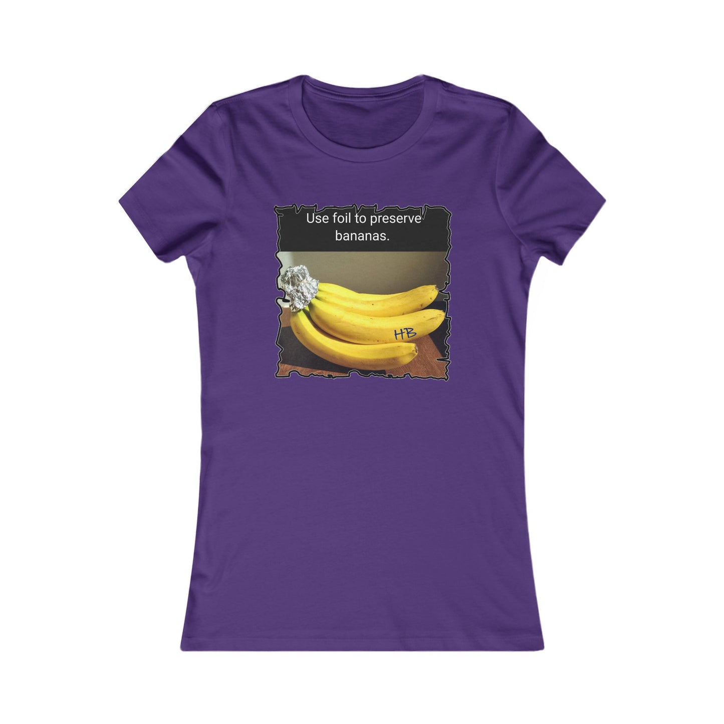 Use foil to preserve a banana (Women - Premium Cotton Tee)
