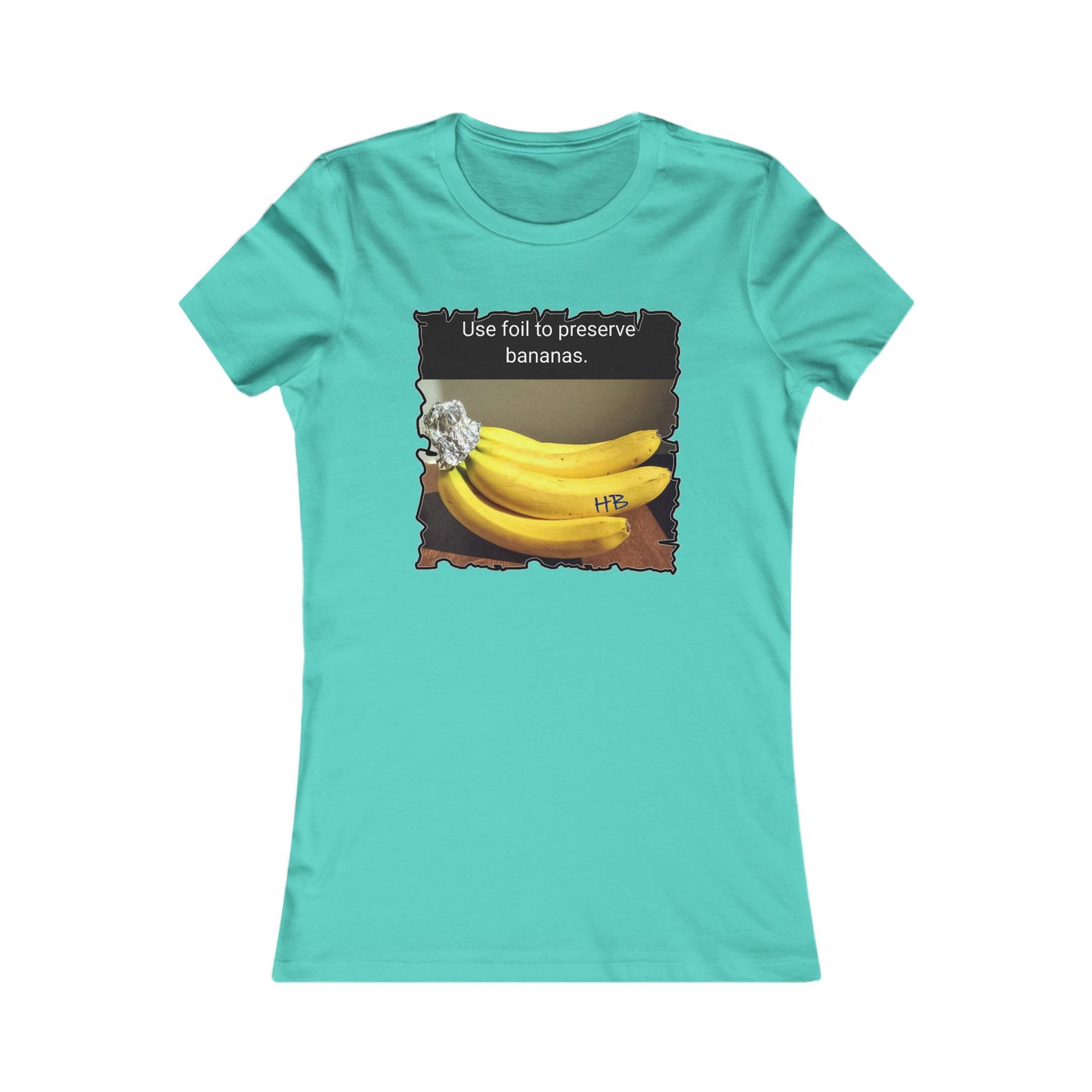 Use foil to preserve a banana (Women - Premium Cotton Tee)