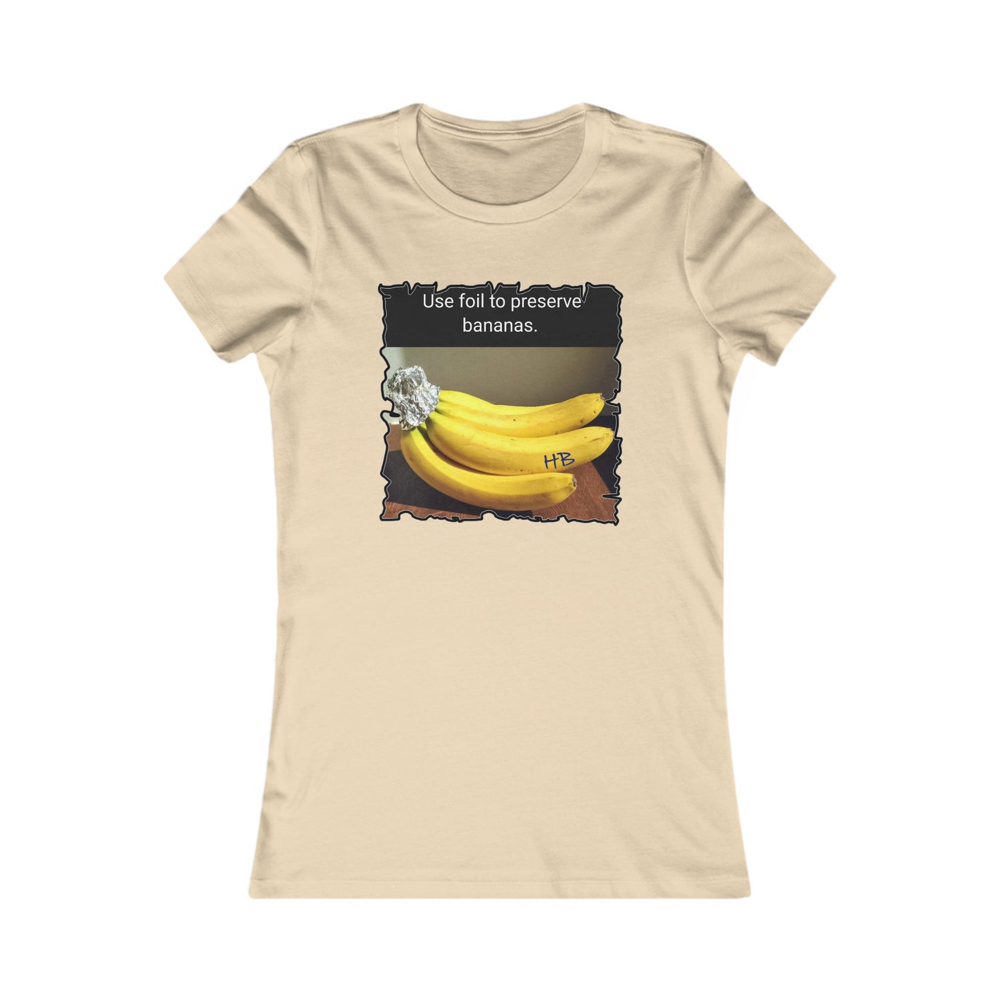 Use foil to preserve a banana (Women - Premium Cotton Tee)