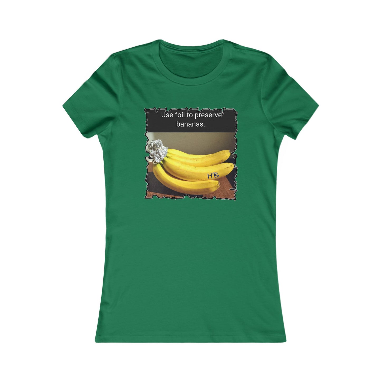 Use foil to preserve a banana (Women - Premium Cotton Tee)
