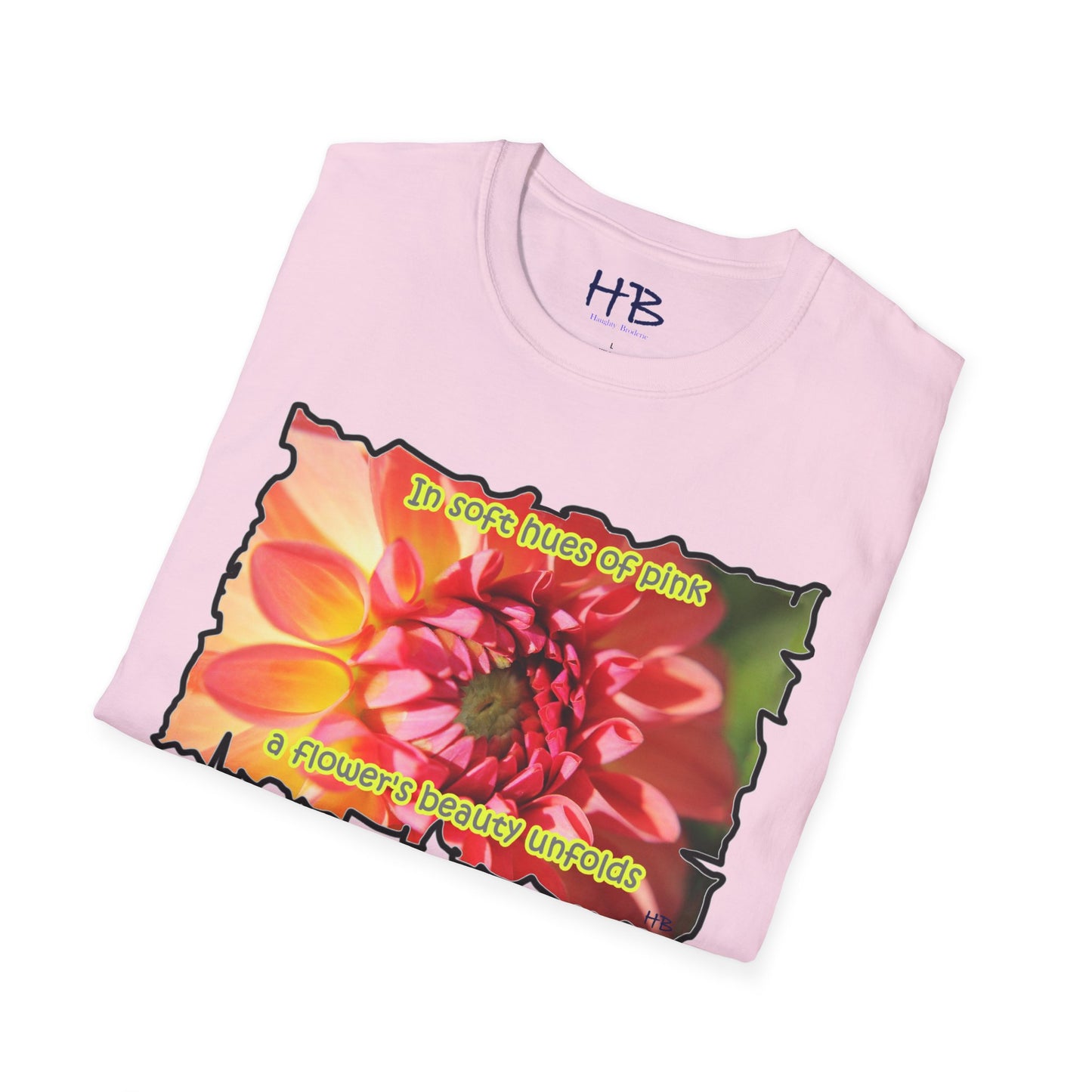 Experience the gentle allure as a pink flower gracefully reveals its exquisite beauty in soft shades of pink