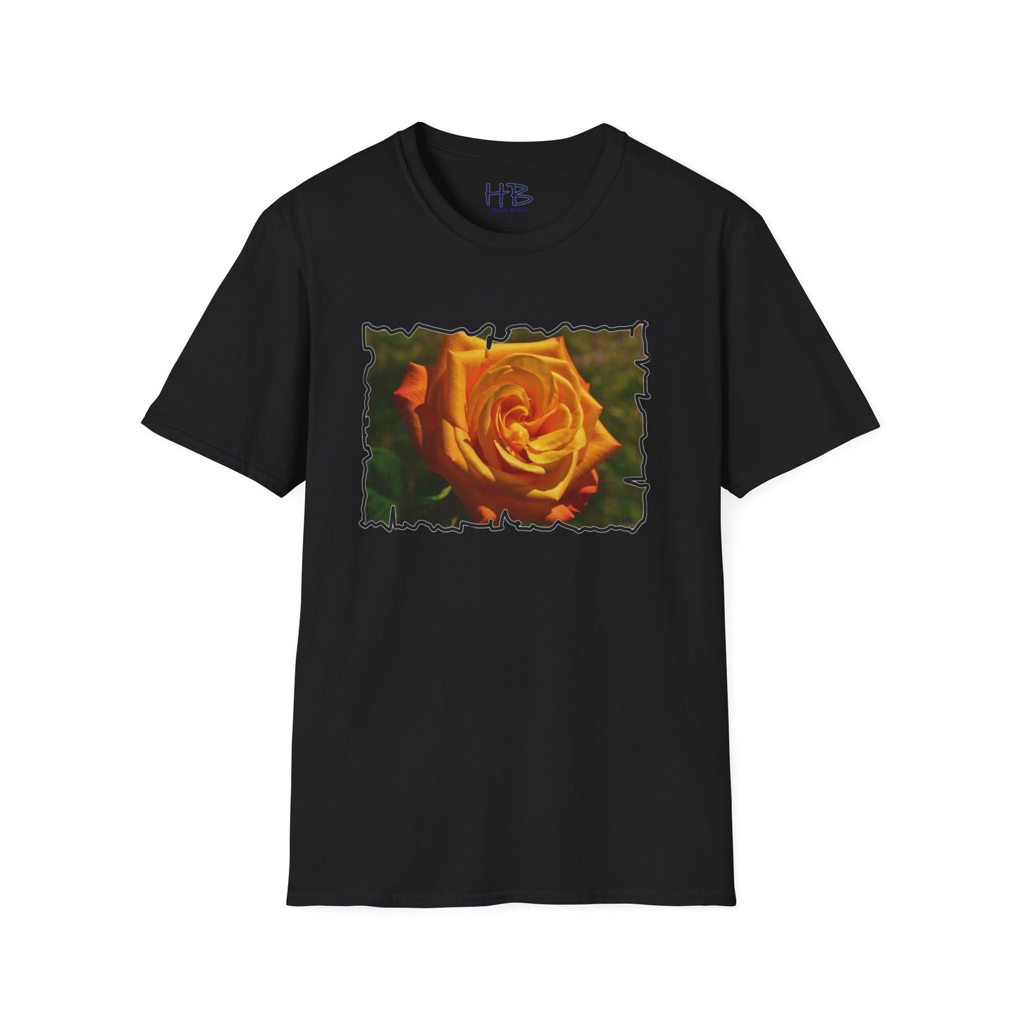 Blossoming Splendor: The Majestic Orange Rose Tee Shirt