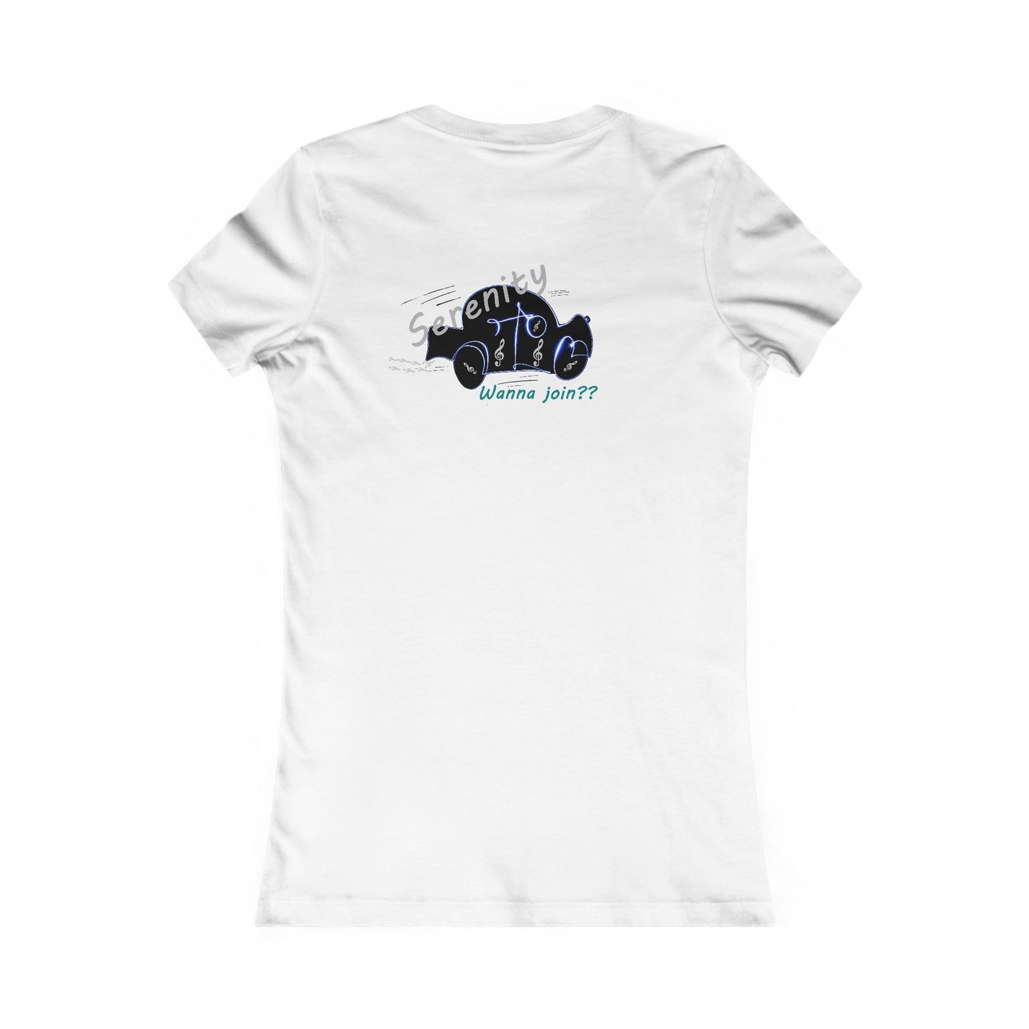 Car rides by yourself with LOUD music is good for the soul. Serenity. WANNA JOIN??? (Women - Premium Cotton Tee)