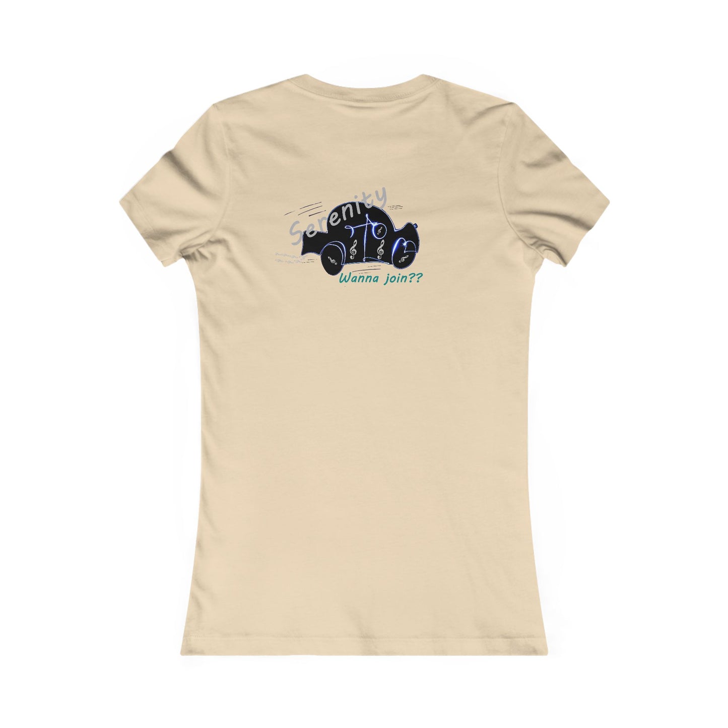 Car rides by yourself with LOUD music is good for the soul. Serenity. WANNA JOIN??? (Women - Premium Cotton Tee)