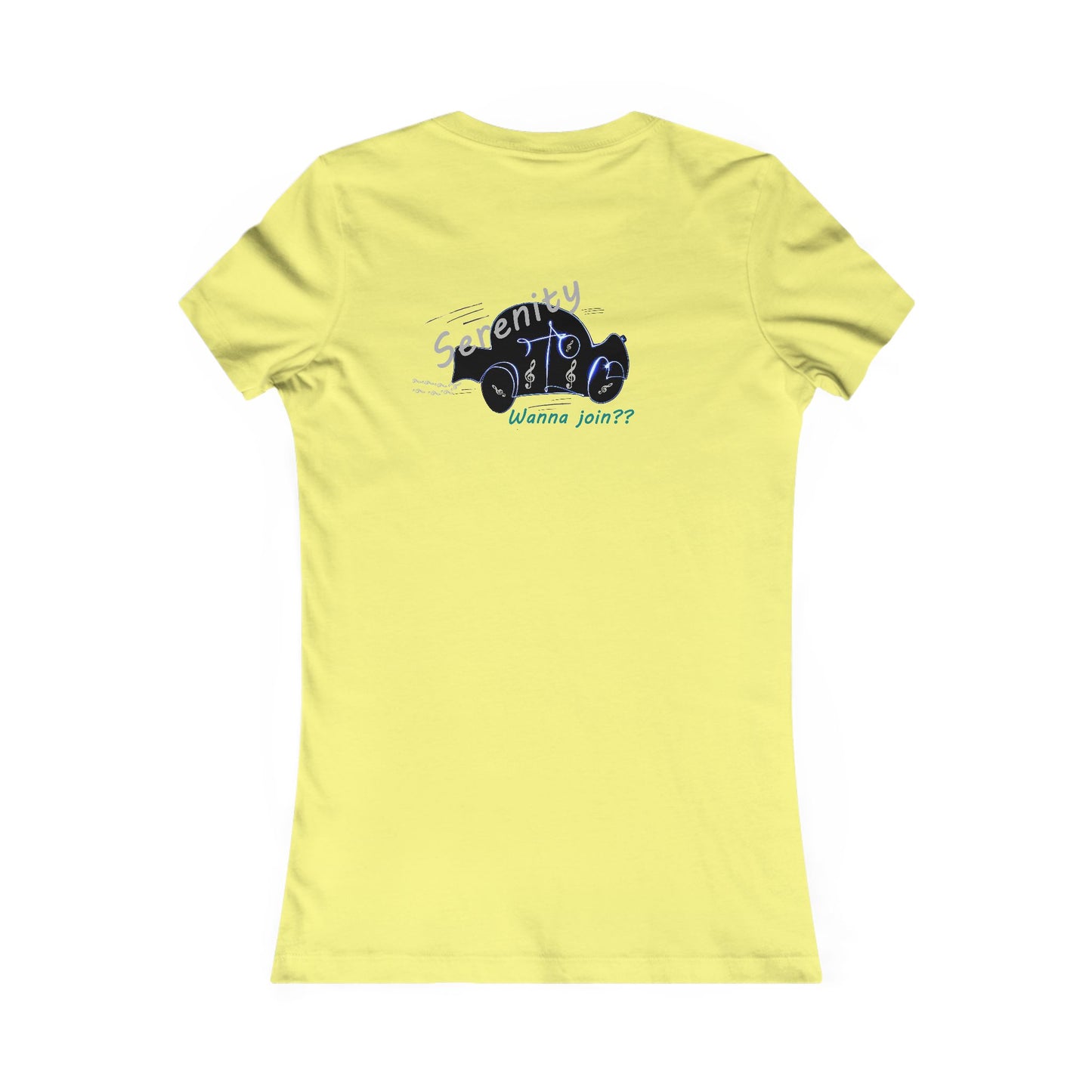 Car rides by yourself with LOUD music is good for the soul. Serenity. WANNA JOIN??? (Women - Premium Cotton Tee)