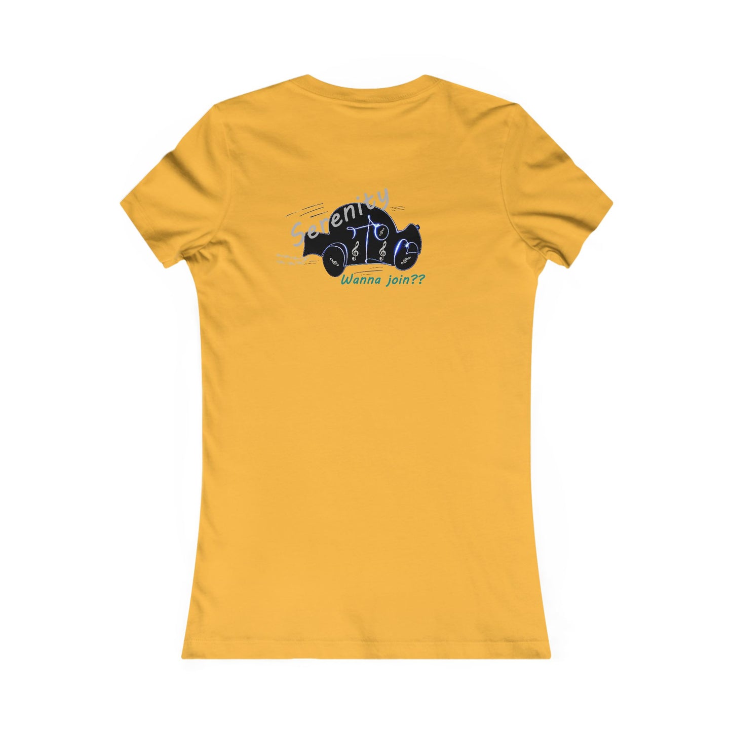 Car rides by yourself with LOUD music is good for the soul. Serenity. WANNA JOIN??? (Women - Premium Cotton Tee)