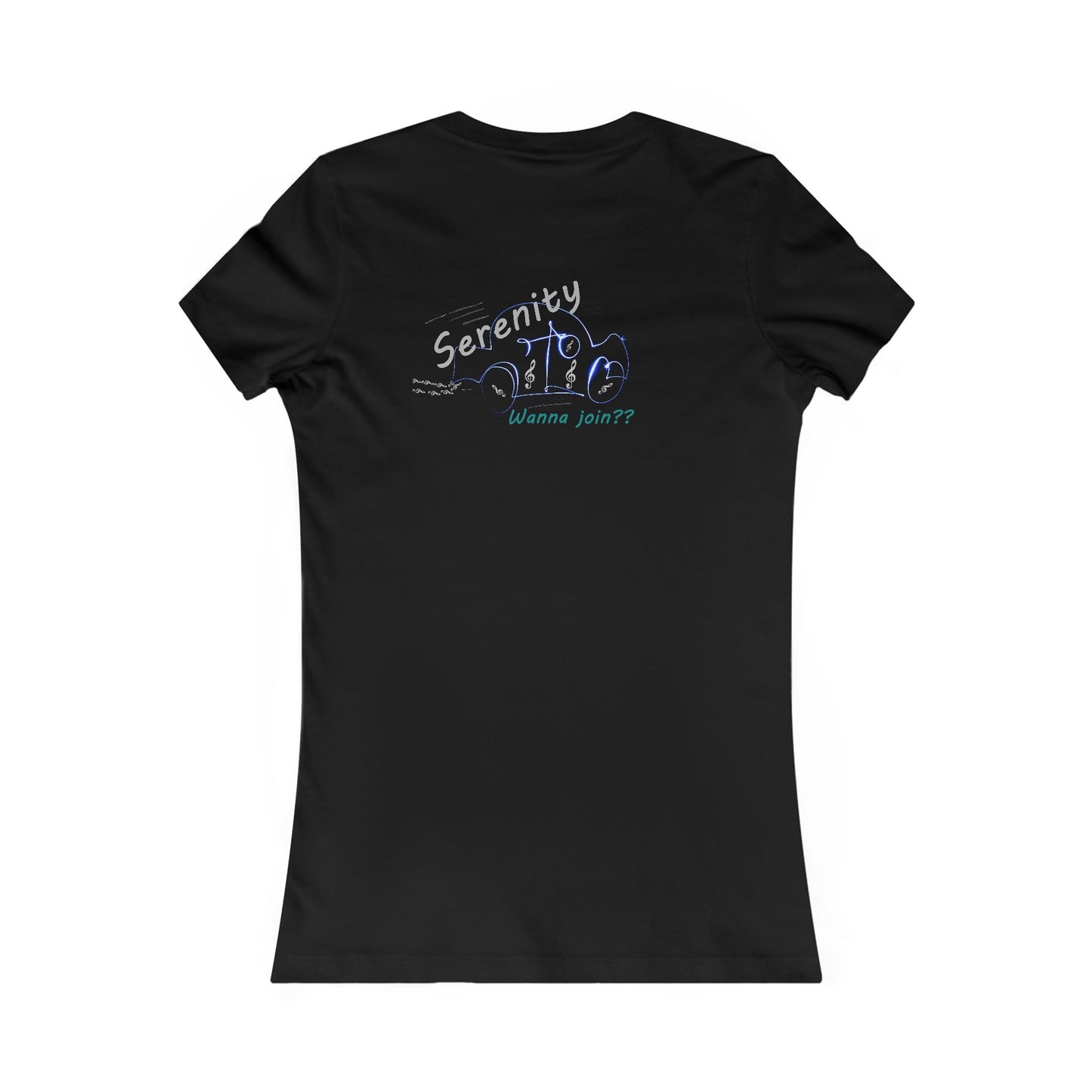 Car rides by yourself with LOUD music is good for the soul. Serenity. WANNA JOIN??? (Women - Premium Cotton Tee)