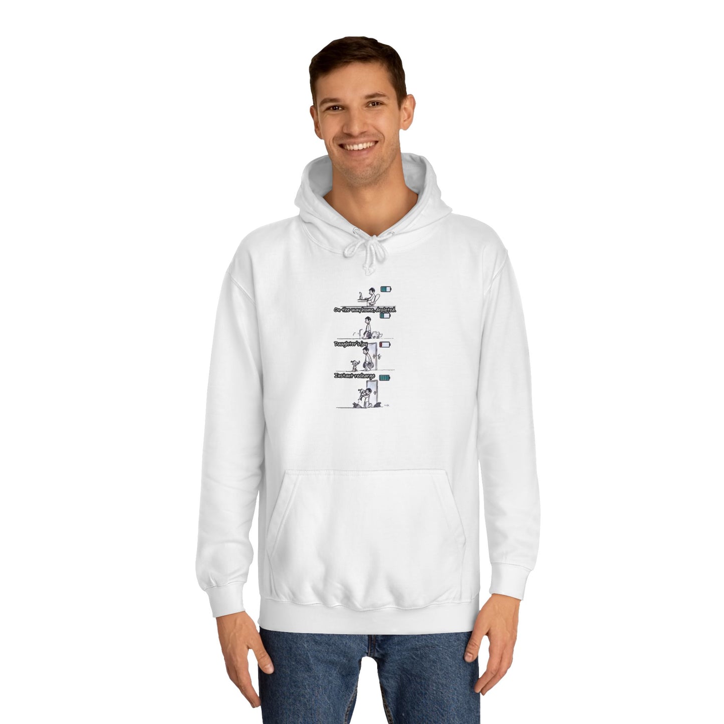 Get Yours Now -- Life's Canvas Daily Energies Unleashed; Day in, Day Out From Office to Home using Threads of Resilience (Hoodie - Cozy and Durable)