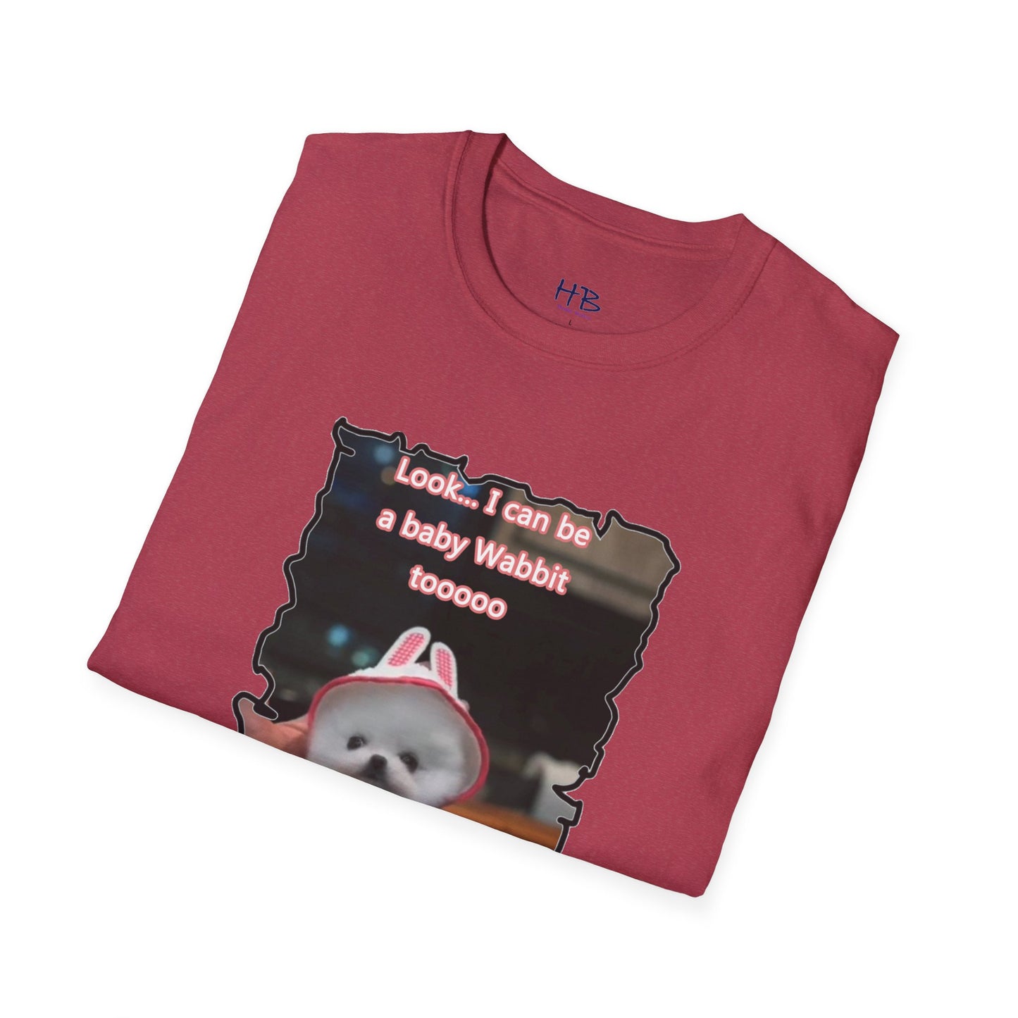 Bichon Maltese puppy dressed in a cute rabbit costume