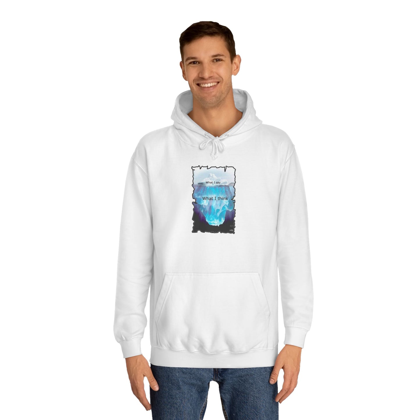 Below the Surface Veiled Verbalization (Hoodie - Cozy and Durable)