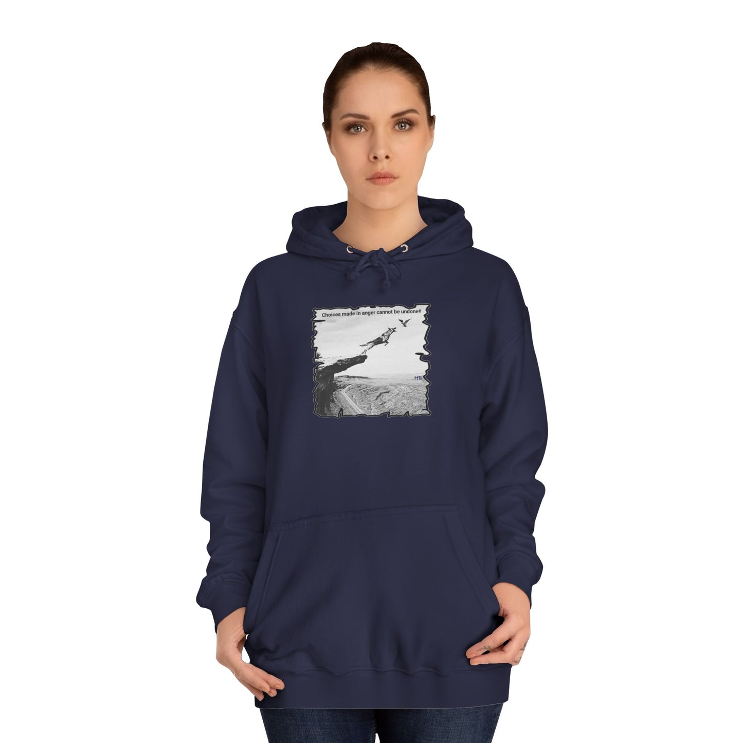 UnWise Woof Cliffhanger Choice Anger's Edge (Hoodie - Cozy and Durable)