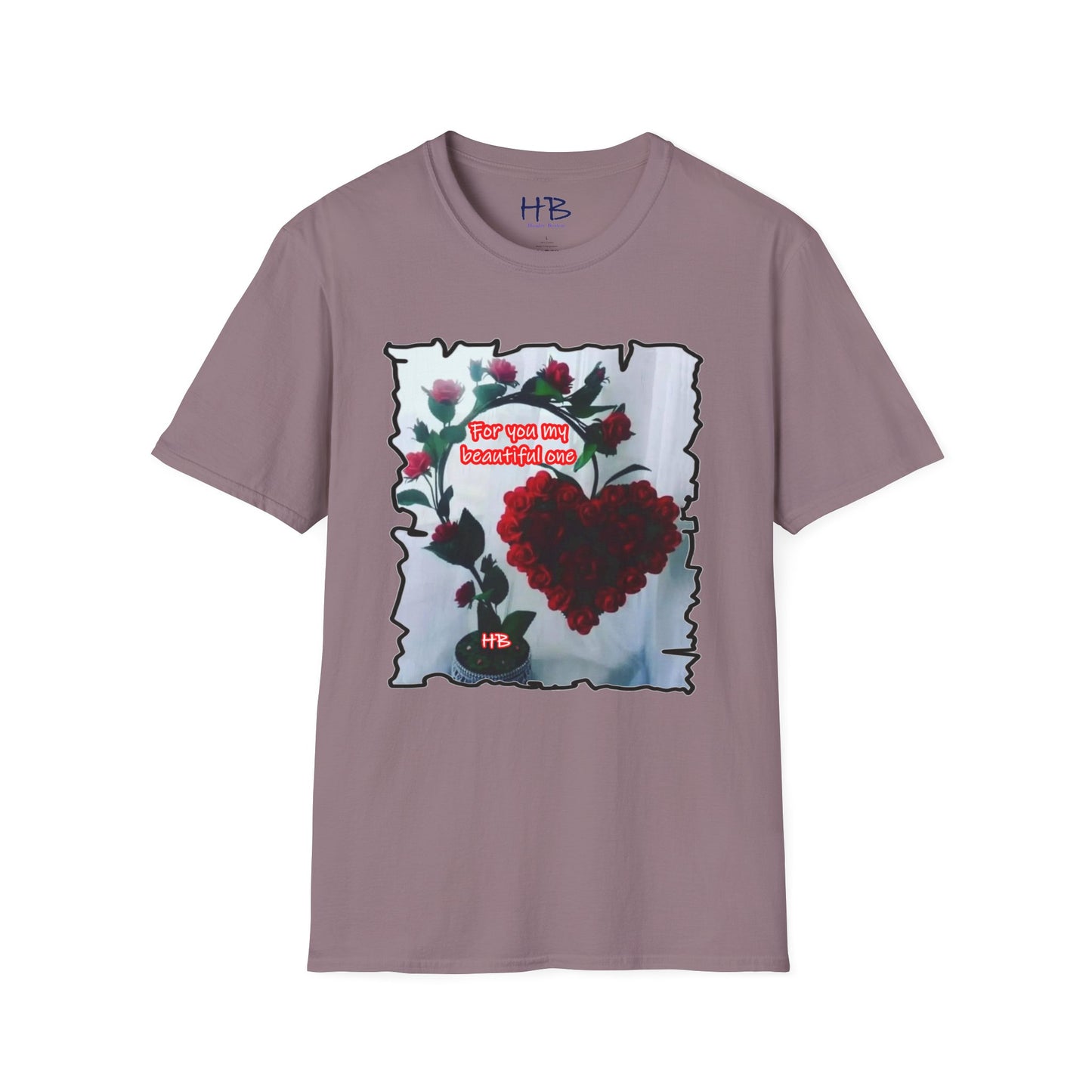 A Botanical Elegance Wearable Ode to Love; A Red Heart Rhapsody Floral Symphony Romantic Reverie