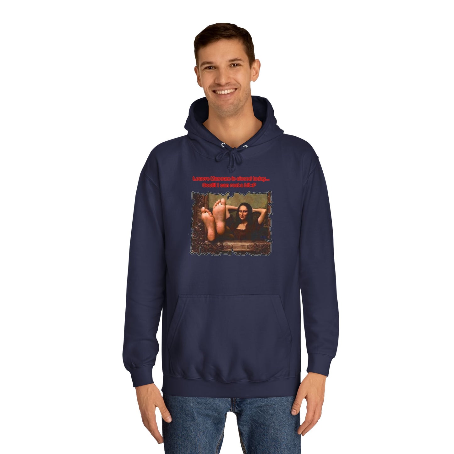 Get Yours Now -- Mischievous Playful Mona Lisa (Hoodie - Cozy and Durable)