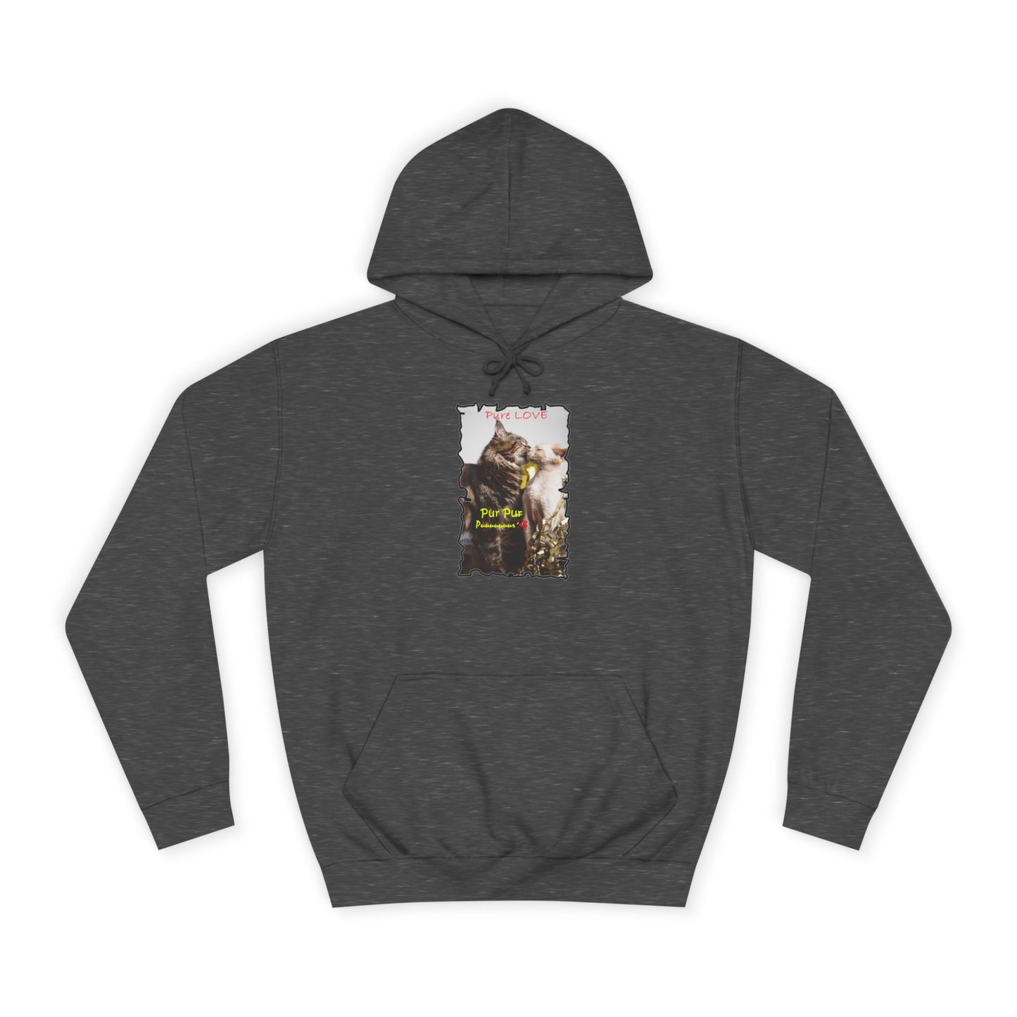 Get Yours Now -- Pure LOVE Cats kissing (Hoodie - Cozy and Durable)