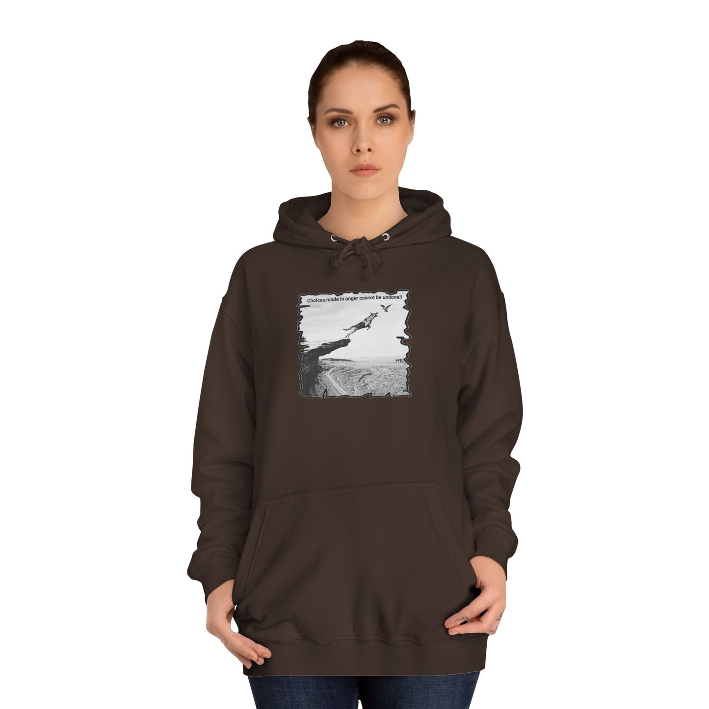 UnWise Woof Cliffhanger Choice Anger's Edge (Hoodie - Cozy and Durable)