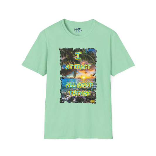 Ocean Sunset Affirmation Dreamscape; Affirmation Empowering Style who Attracts All Good Things