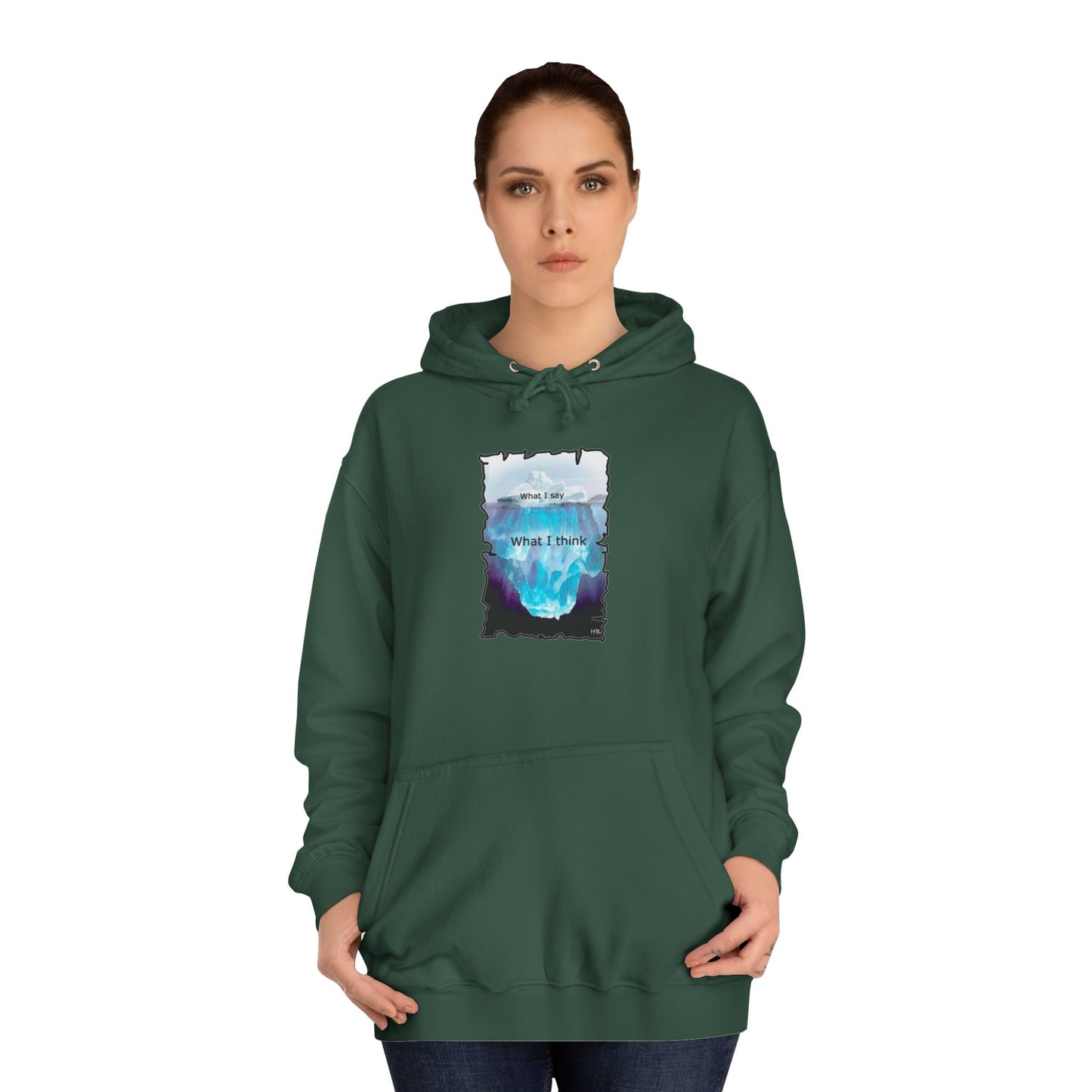 Below the Surface Veiled Verbalization (Hoodie - Cozy and Durable)
