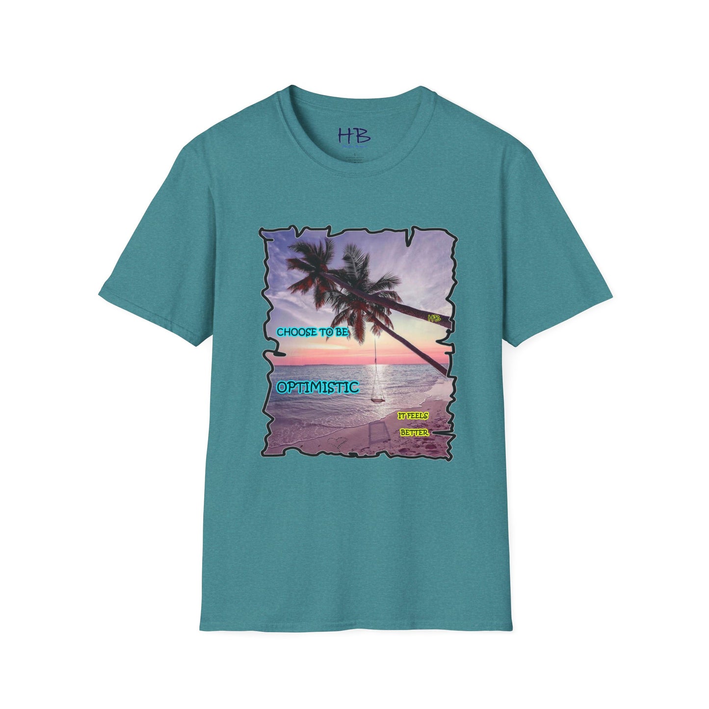 Embrace the Radiant Sunset by Swinging Towards Positivity using The Power of Optimism:  Sandy Beach Serenity Nature's Beauty Unleashed using Optimism in Every Stitch on the Horizon