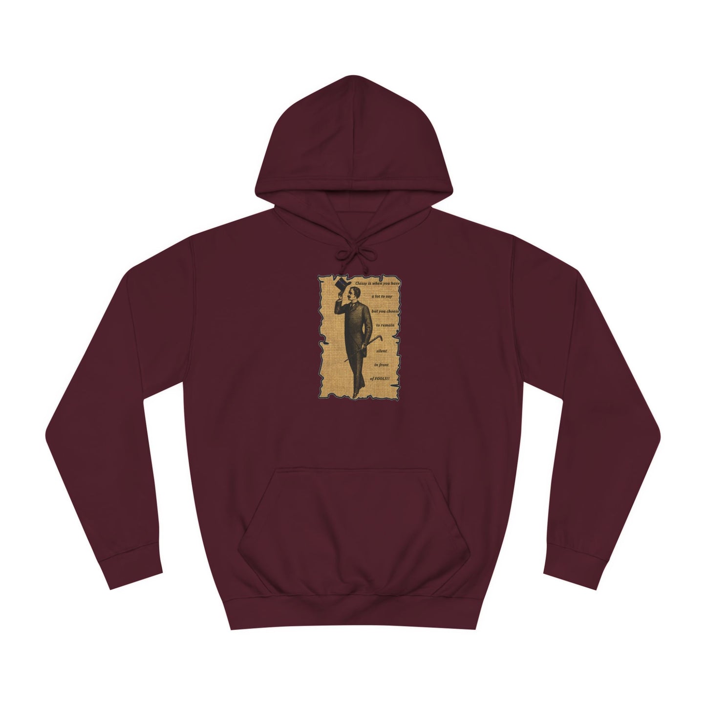 Sophisticated Vintage Silence (Hoodie - Cozy and Durable)