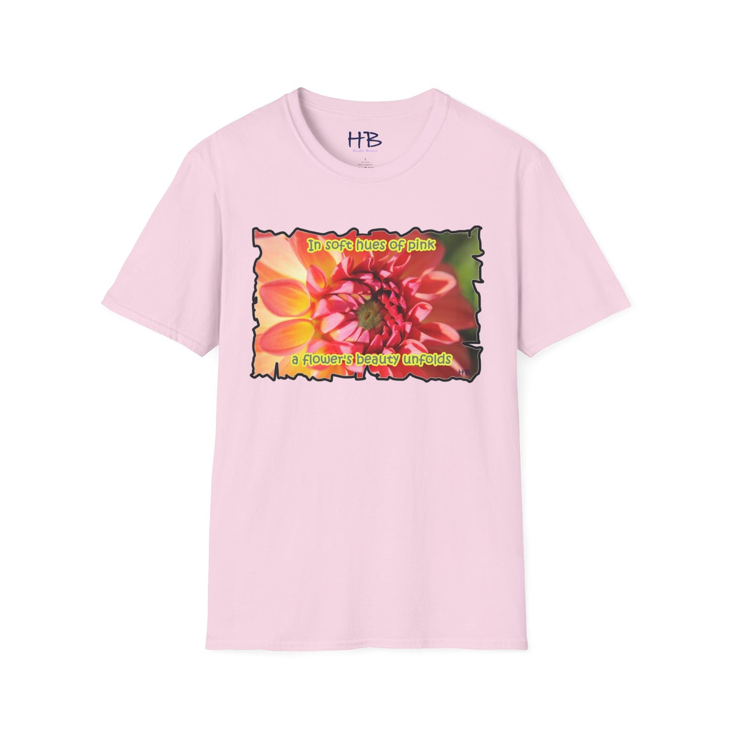 Experience the gentle allure as a pink flower gracefully reveals its exquisite beauty in soft shades of pink