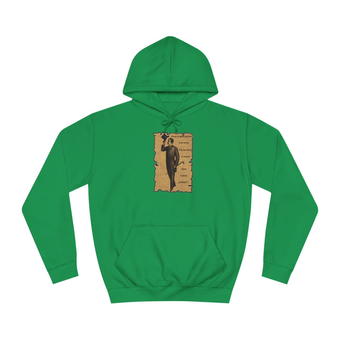 Sophisticated Vintage Silence (Hoodie - Cozy and Durable)