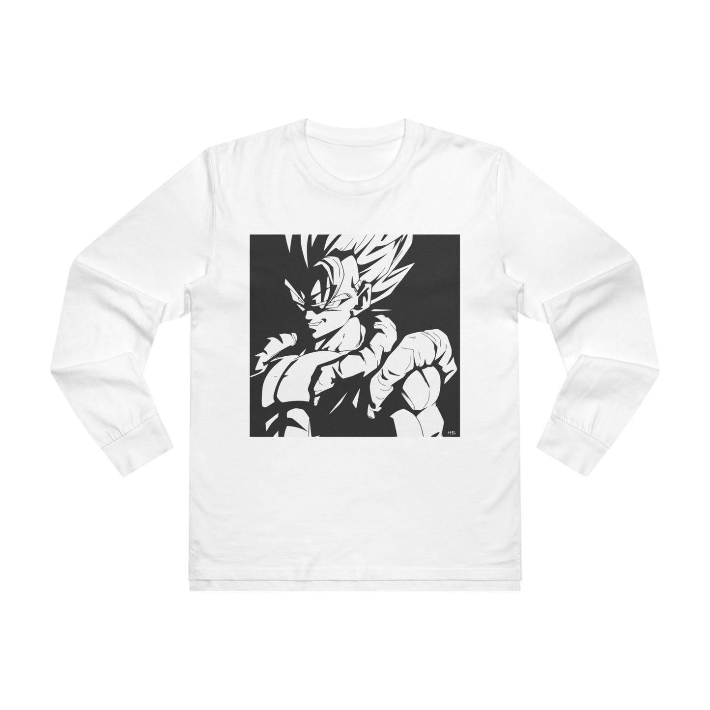 Get Yours Now -- Japanese Superhero anime in black and white (Men's Base Longsleeve Tee - All-Season Wear)